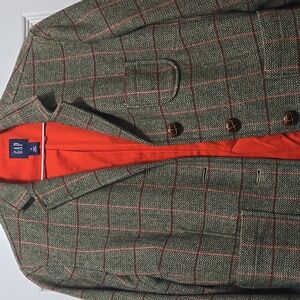 Tweed green blazer